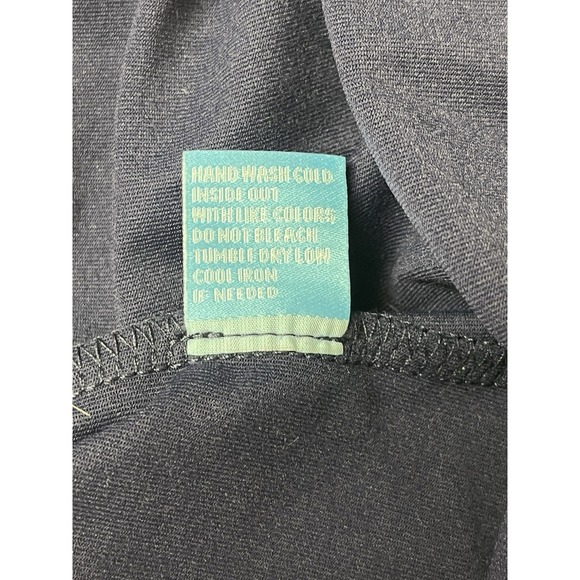 J McLaughlin Carmine Dress Large Catalina Cloth Navy Nautical Split Neck Resort - Picture 9 of 9